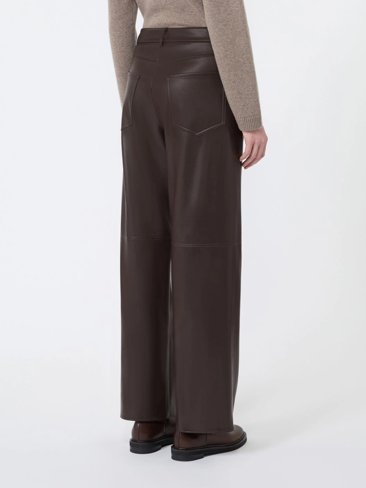 'S MAX MARA Pantalone regular in jersey spalmato SMMSOSPIRO 004 S MAX MARA