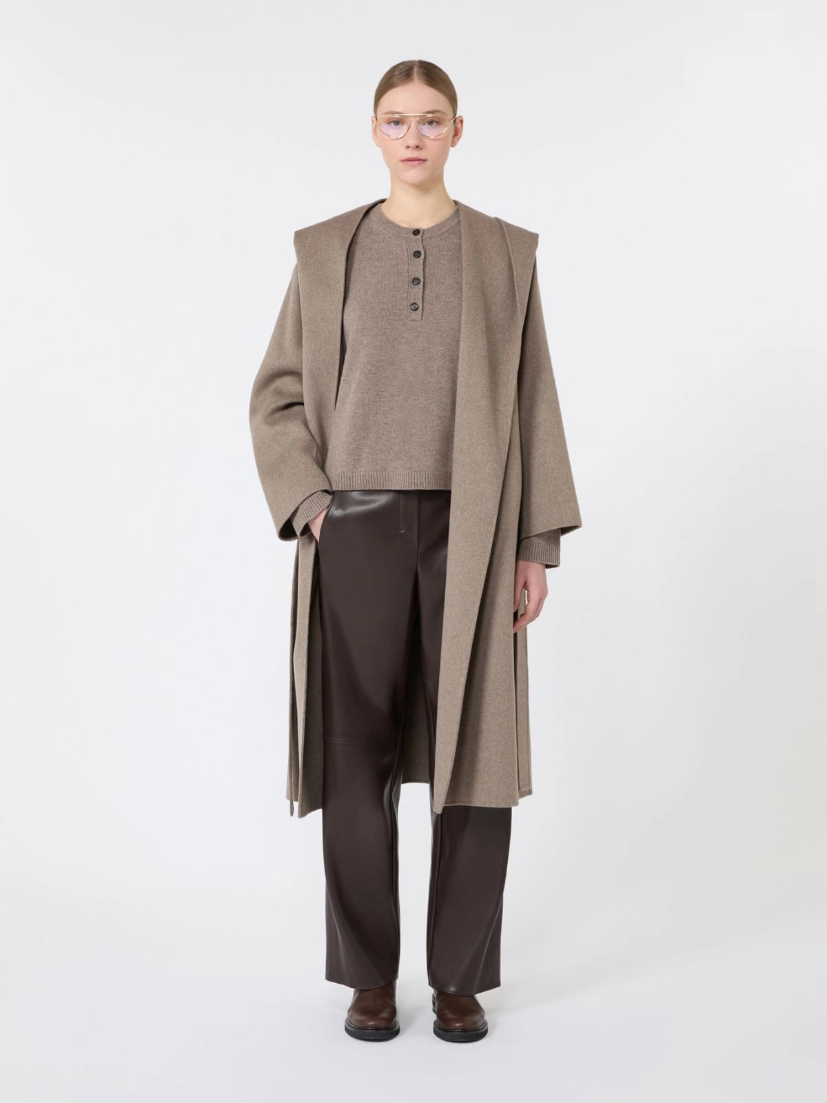 'S MAX MARA Pantalone regular in jersey spalmato SMMSOSPIRO 004 S MAX MARA