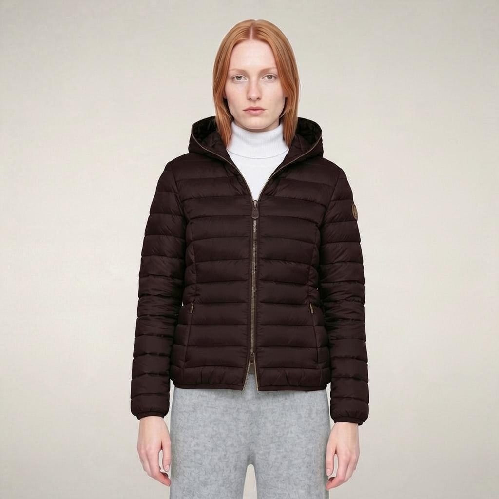 Piumino donna mod. Alexis marrone<BR/> D33620W 40009 SAVE THE DUCK