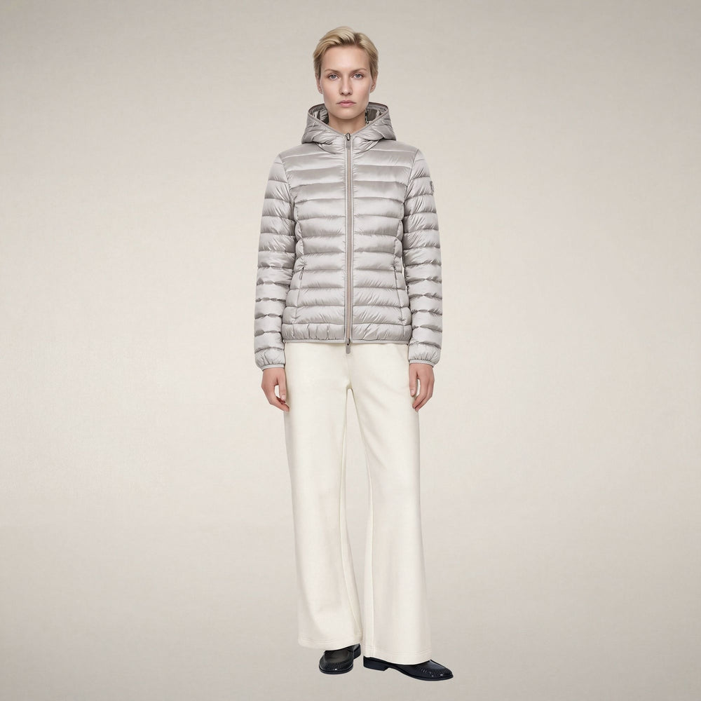 Piumino donna mod. Alexis beige chiaro<BR/> D33620W 40019 SAVE THE DUCK