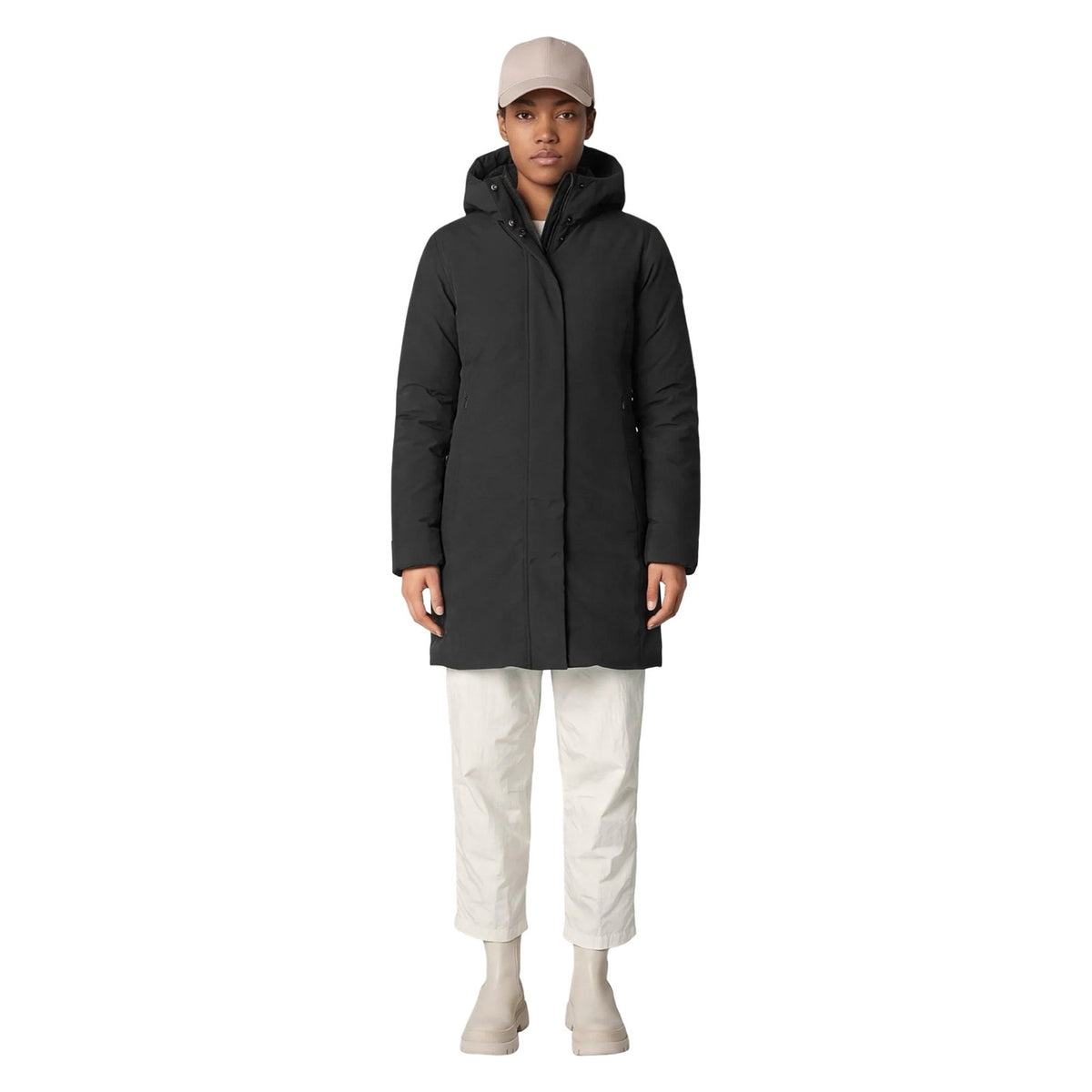 PIUMINO LUNGO SAVE THE DUCK CON CAPPUCCIO LEYLA<BR/> D45430W 10000 SAVE THE DUCK