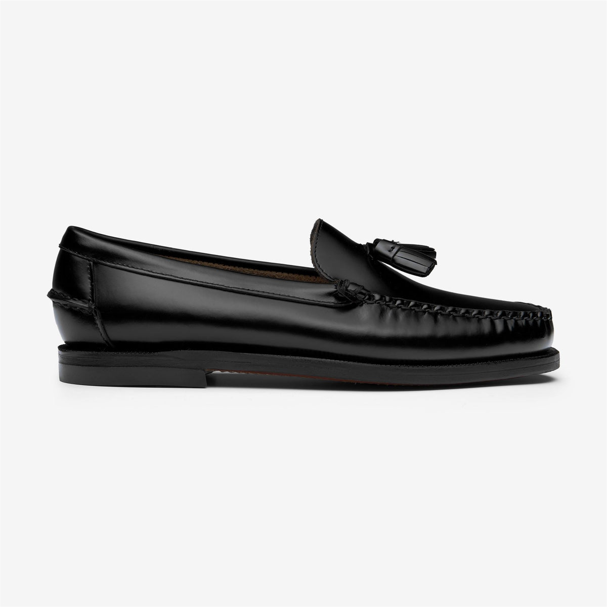 CLASSIC WILL WOMAN<BR/>Mocassino Sebago in pelle nero da donna 7001560 BLACK SEBAGO