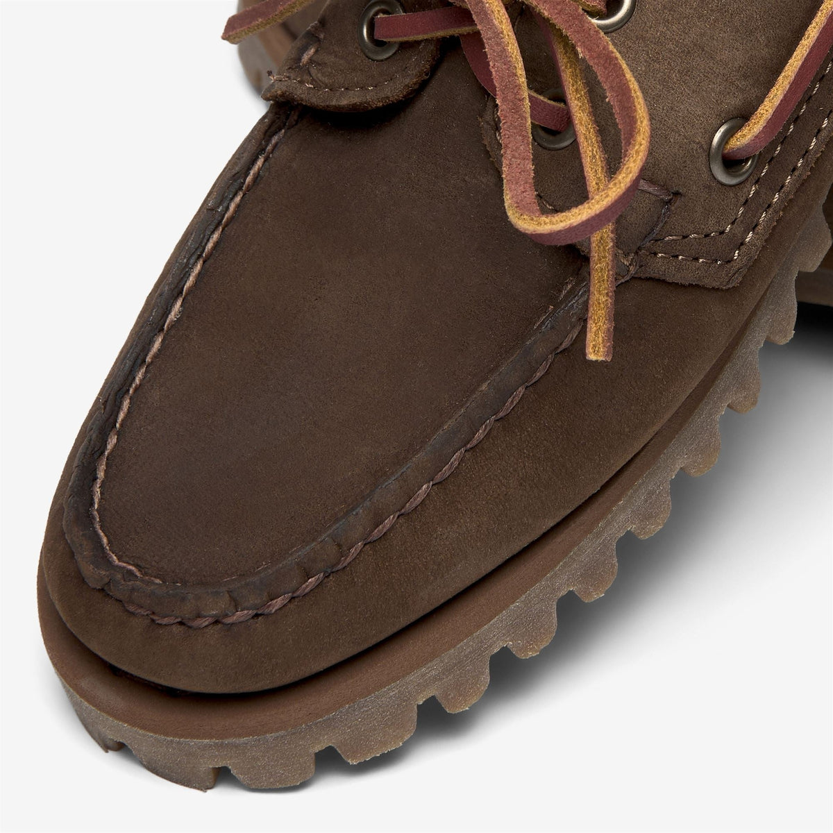 RANGER MUDDY WOMAN<BR/>Mocassino da barca Sebago in nabuk marrone da donna 75116XW DARK BROWN SEBAGO