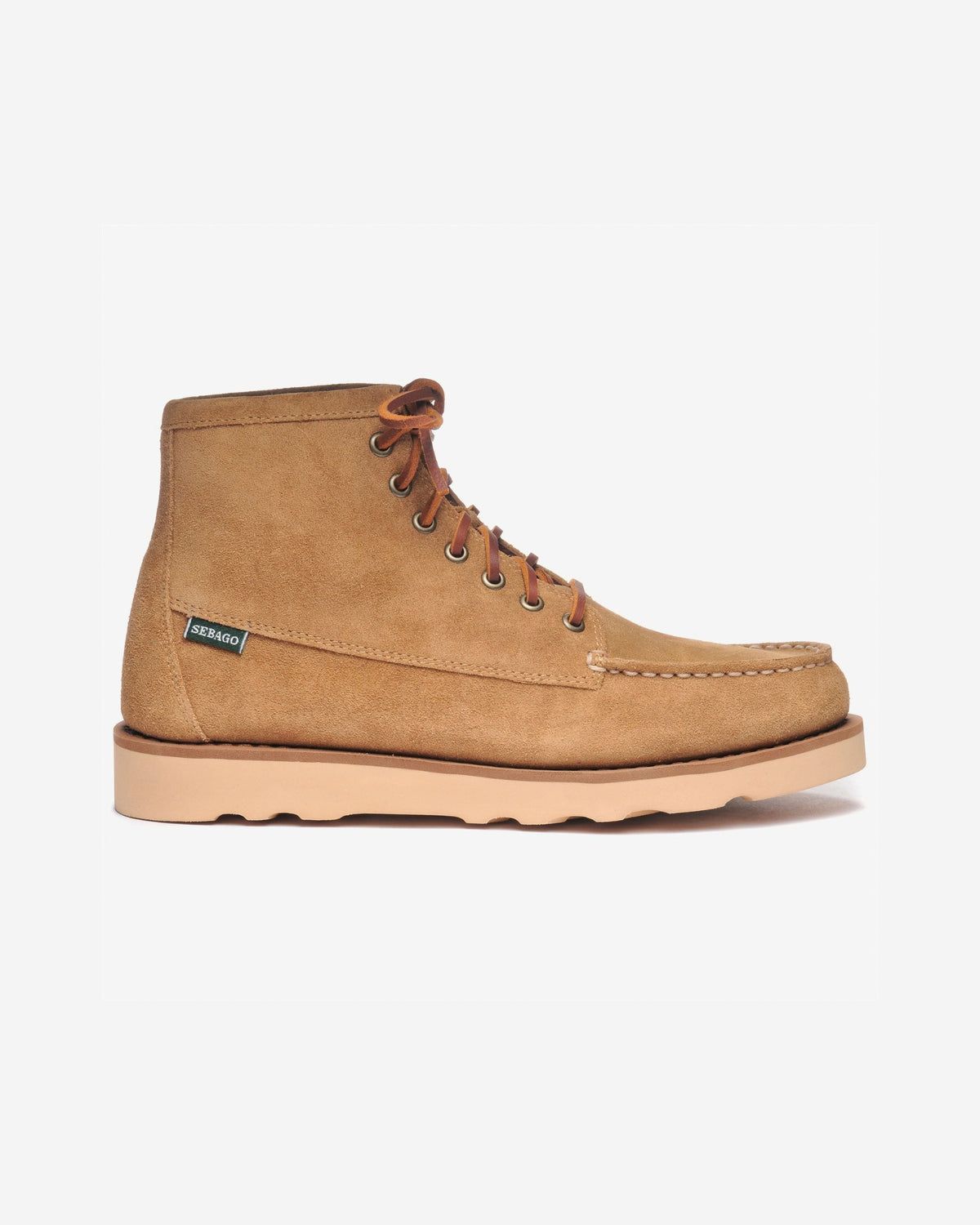 TALA MID SUEDE<BR/>Mocassino Sebago in camoscio beige da uomo 76111SW BEIGE SEBAGO