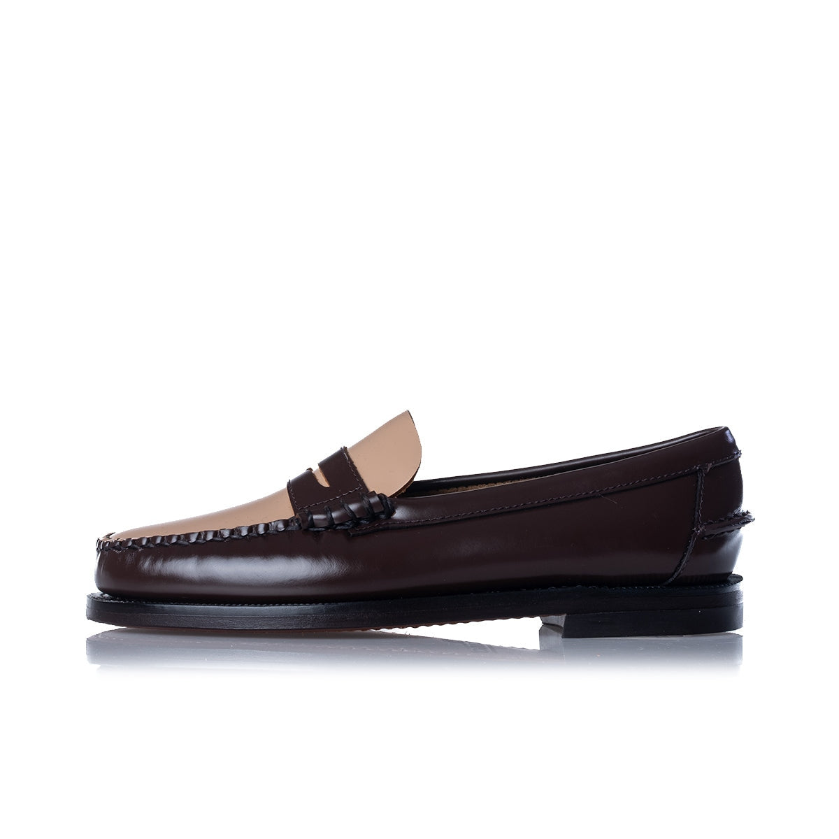 CLASSIC DAN PIGMENT WOMAN<BR/>Mocassino Sebago senza lacci in pellemarrone da donna 76112KW BROWN SEBAGO