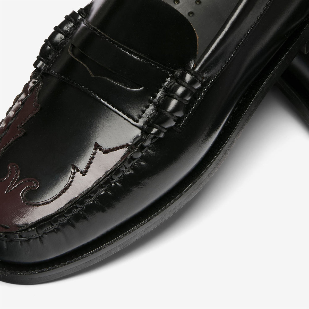 DAN SCARABEO WOMAN<BR/>Mocassino Sebago in pelle nero da donna 76114YW BLACK SEBAGO