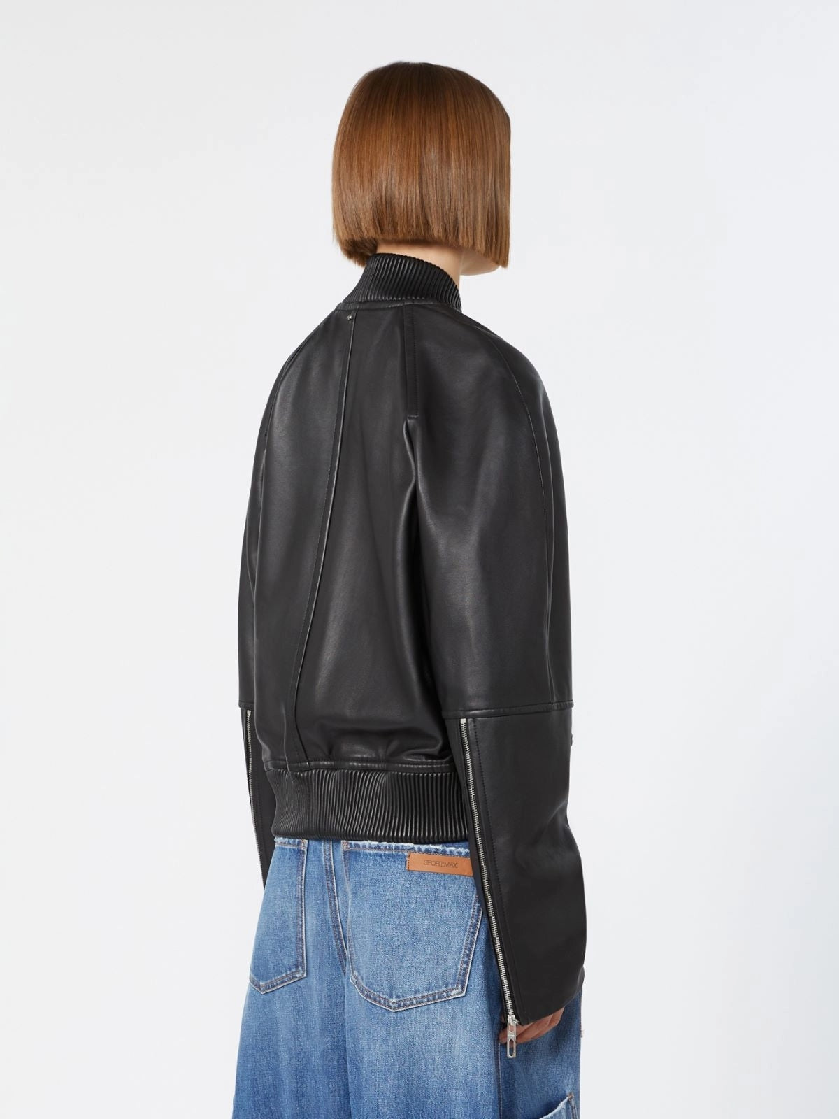SPORTMAX<BR/>Bomber in nappa - Nero SPXAMOUR 002 SPORTMAX