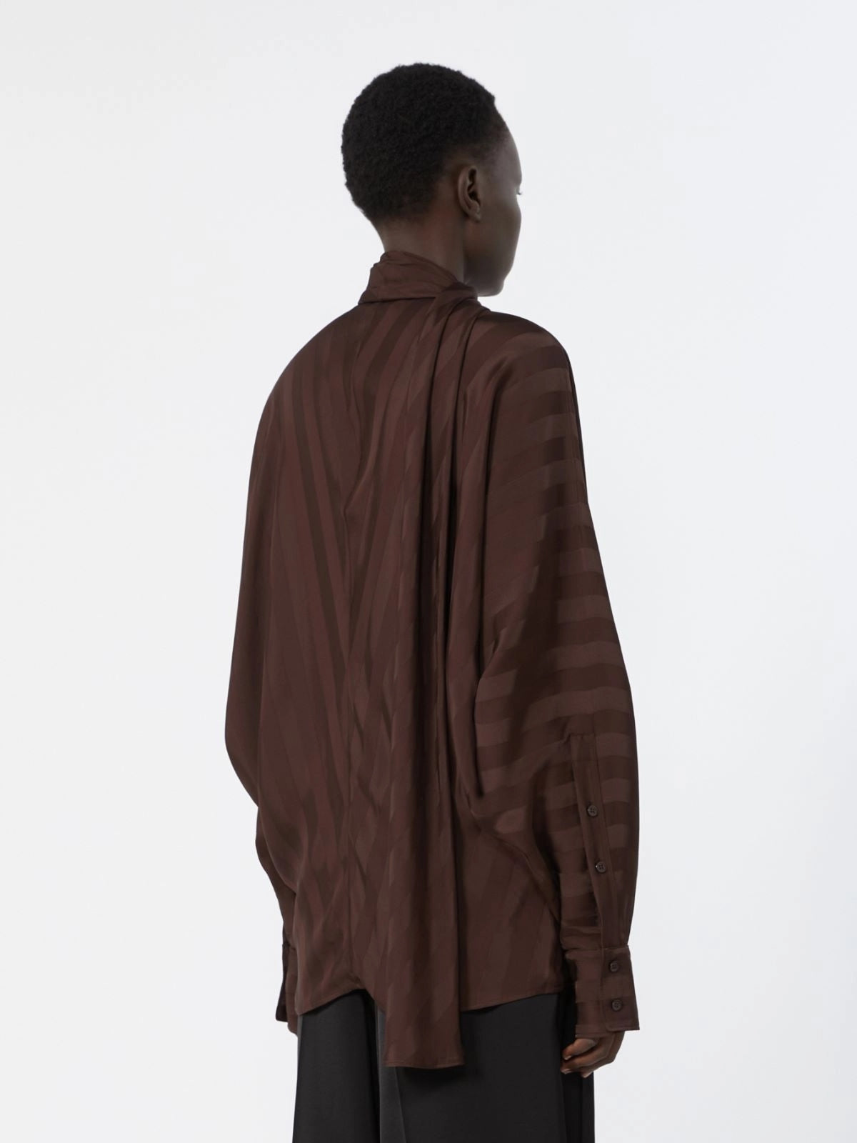 SPORTMAX<BR/>Camicia over a kimono - Cioccolato SPXCORSARO 003 SPORTMAX