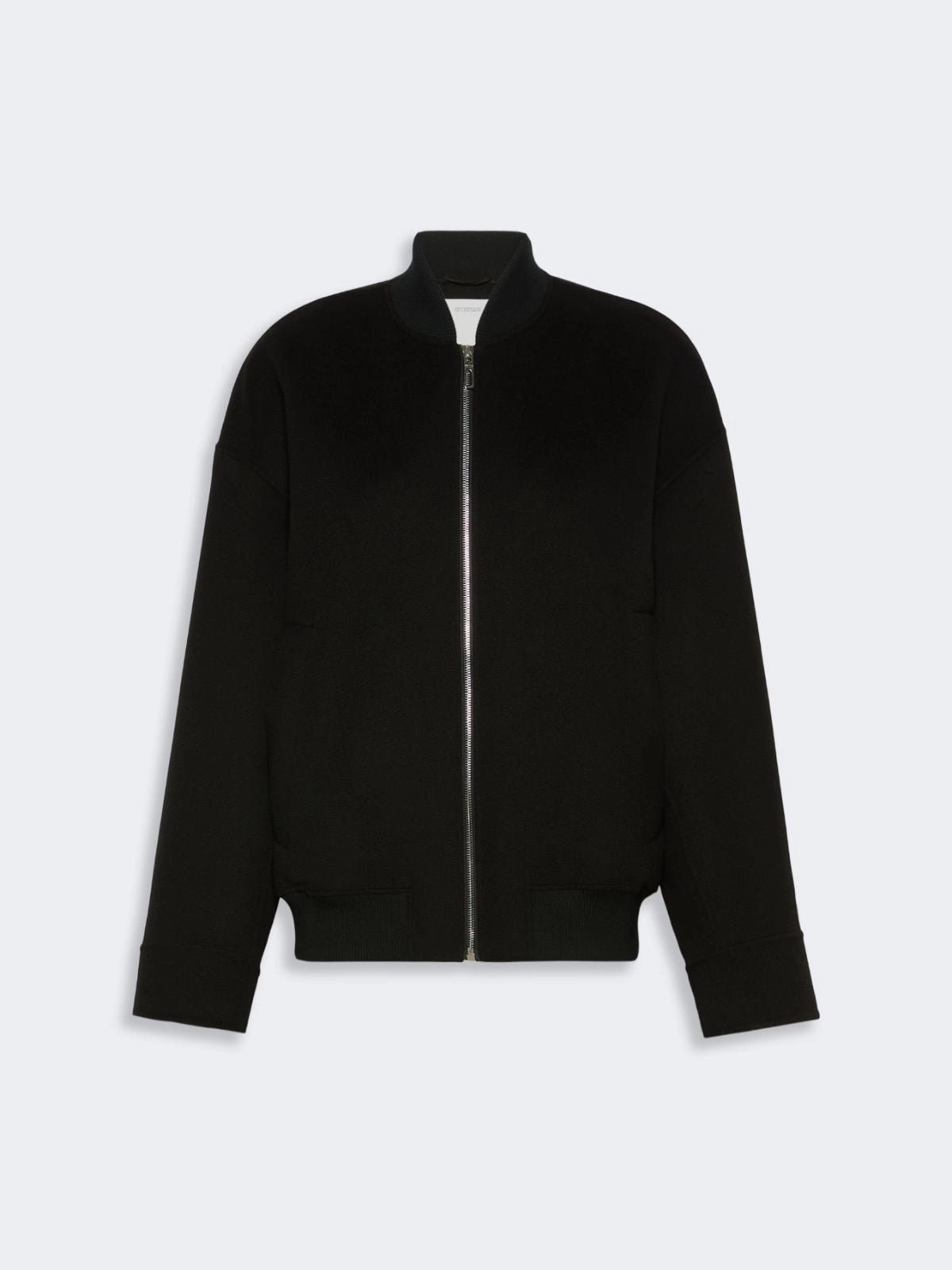 SPORTMAX<BR/>Bomber in double di pura lana - Nero SPXONDATA 013 SPORTMAX