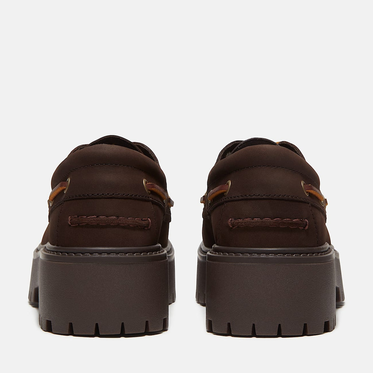 Scarpa da Barca con Plateau Stone Street da Donna in marrone scuro<BR/> TB0A2GVF W071 TIMBERLAND