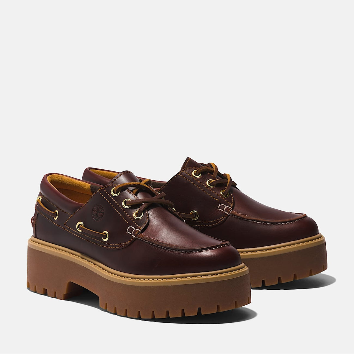 Scarpa da Barca con Plateau Stone Street da Donna in marrone TB0A2QDM D571 TIMBERLAND