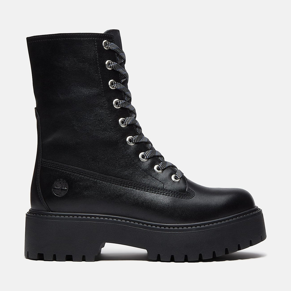 Stivale con Plateau Stone Street Mid da Donna in nero<BR/> TB0A5SAH W021 TIMBERLAND