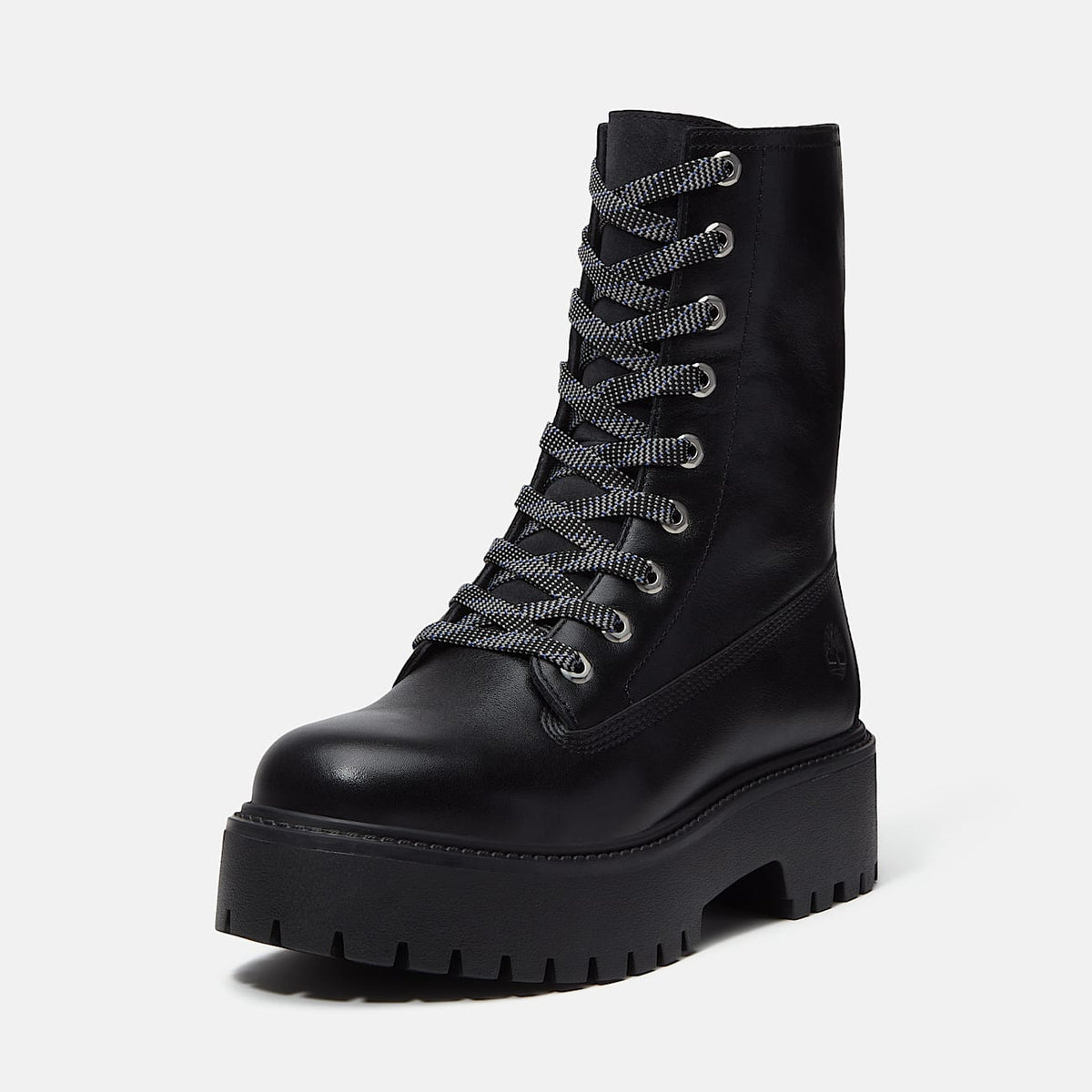 Stivale con Plateau Stone Street Mid da Donna in nero<BR/> TB0A5SAH W021 TIMBERLAND