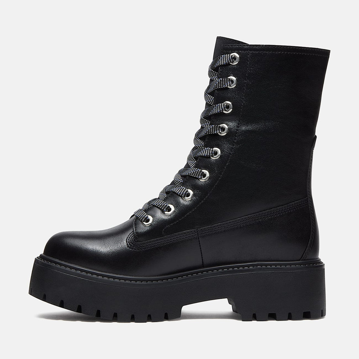 Stivale con Plateau Stone Street Mid da Donna in nero<BR/> TB0A5SAH W021 TIMBERLAND