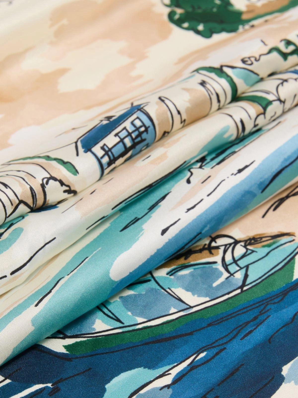 WEEKEND Foulard in seta stampata - BLU CINA WKAONESTO 004 WEEKEND