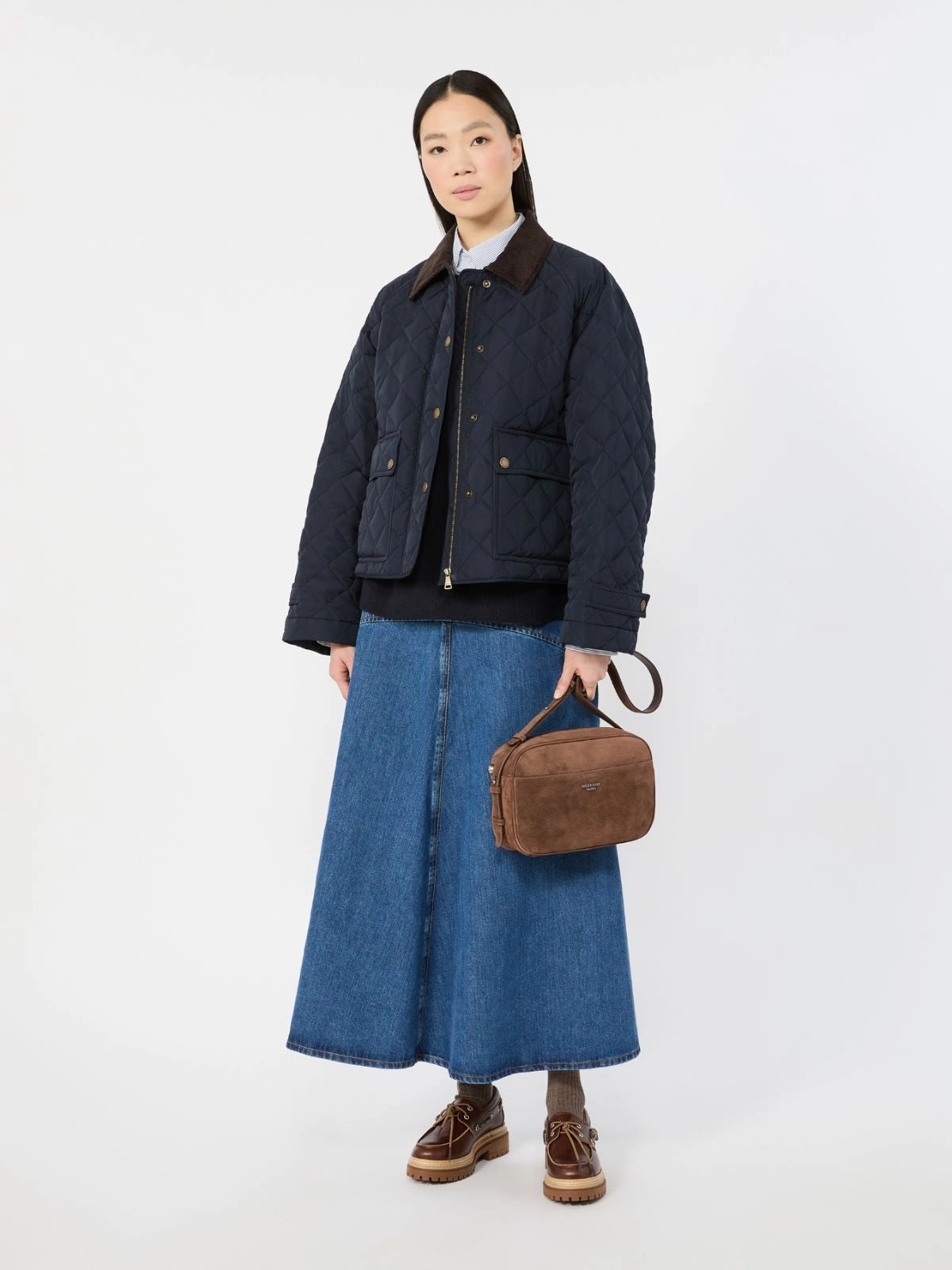 Camera bag Daily Casual in suede - CIOCCOLATO WKAPOTENZA 001 WEEKEND