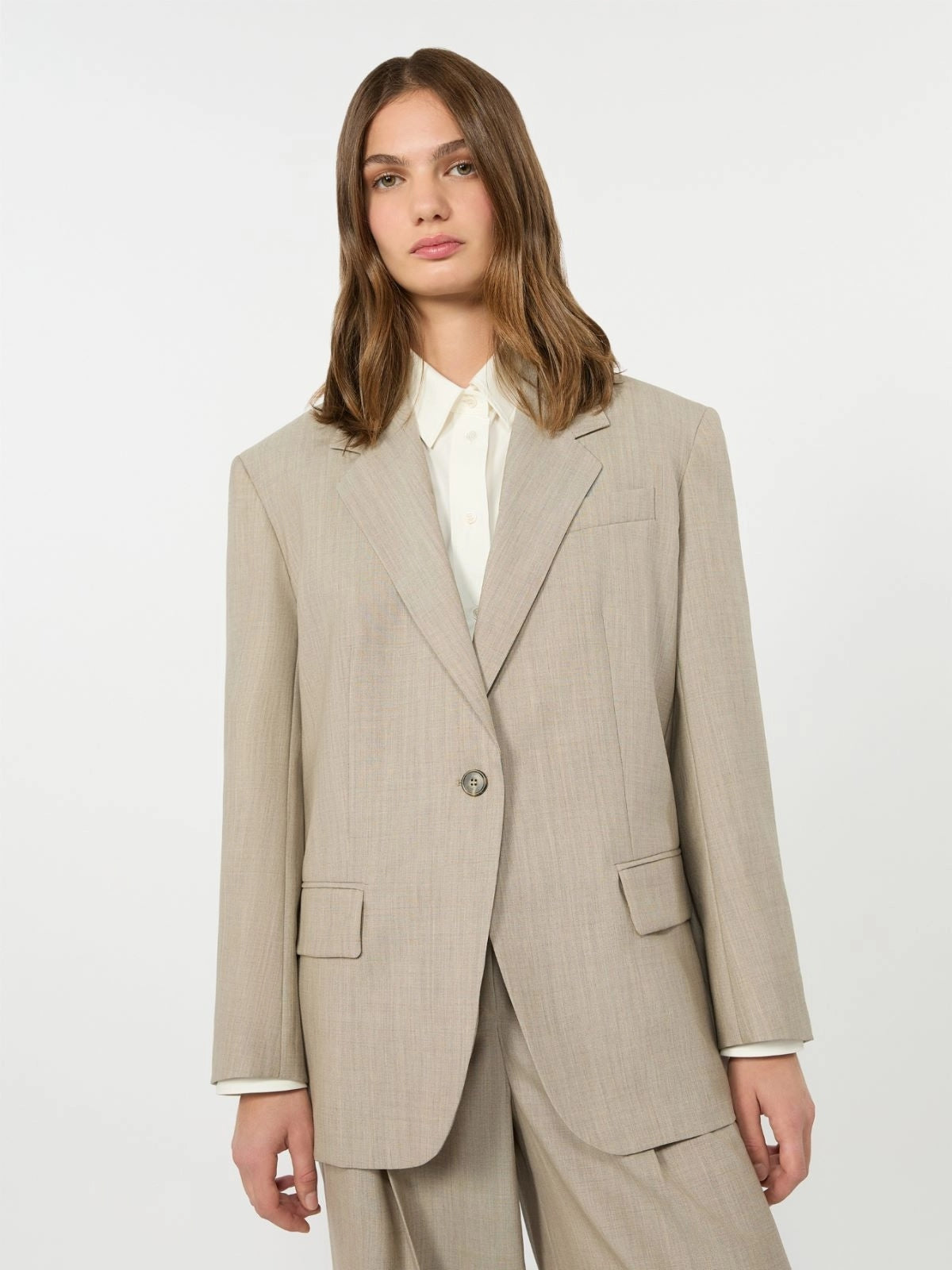 WEEKEND Blazer over in tela di lana - NOCCIOLA WKDATTILA 001 WEEKEND
