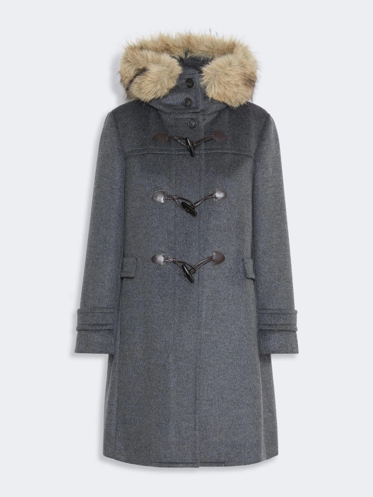 Cappotto in doppio drap di lana - GRIGIO MEDIO WKDEPICA 022 WEEKEND