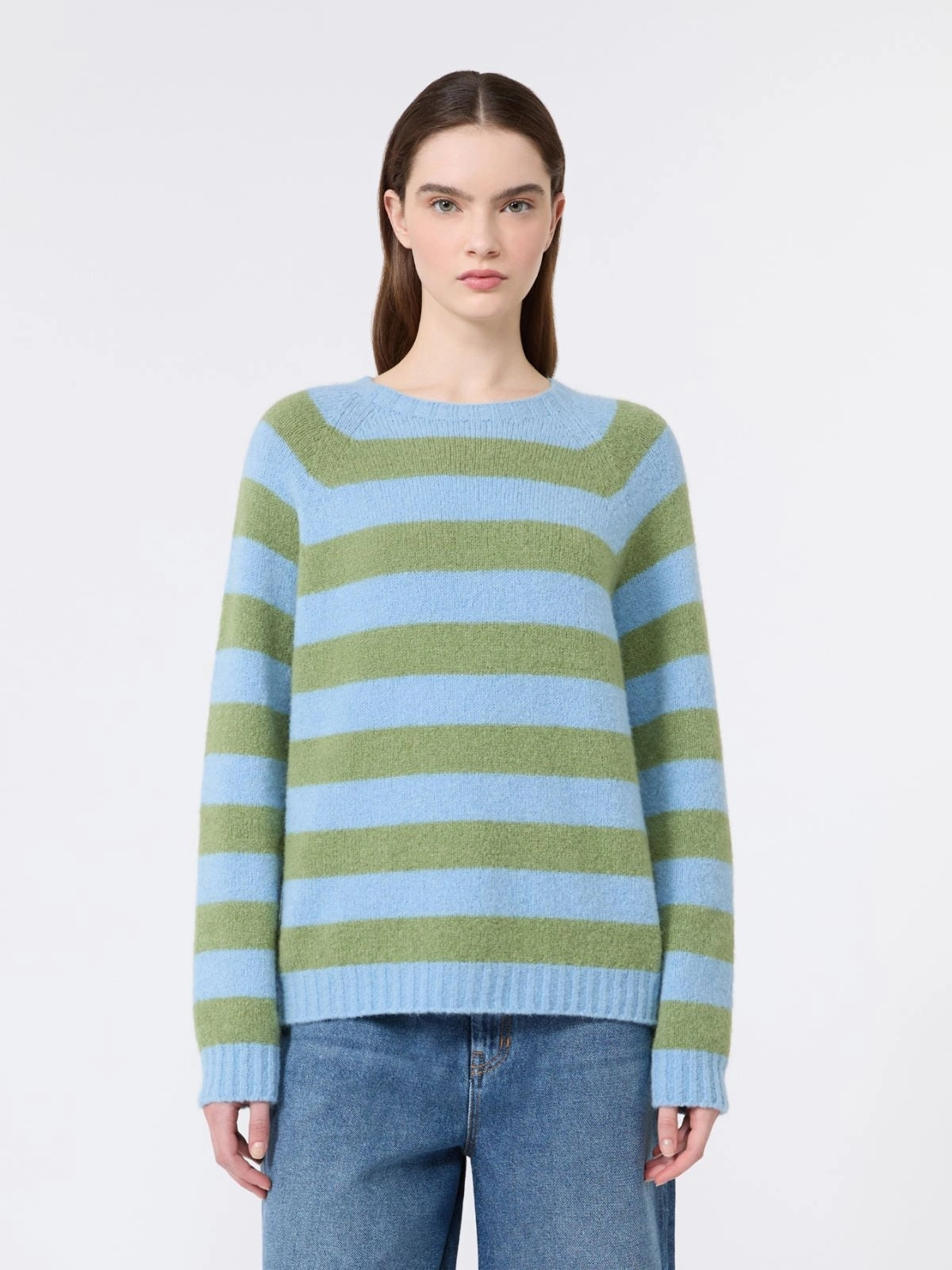 WEEKEND Maglia in alpaca e cotone - AZZURRO WKDGHIACCI 007 WEEKEND