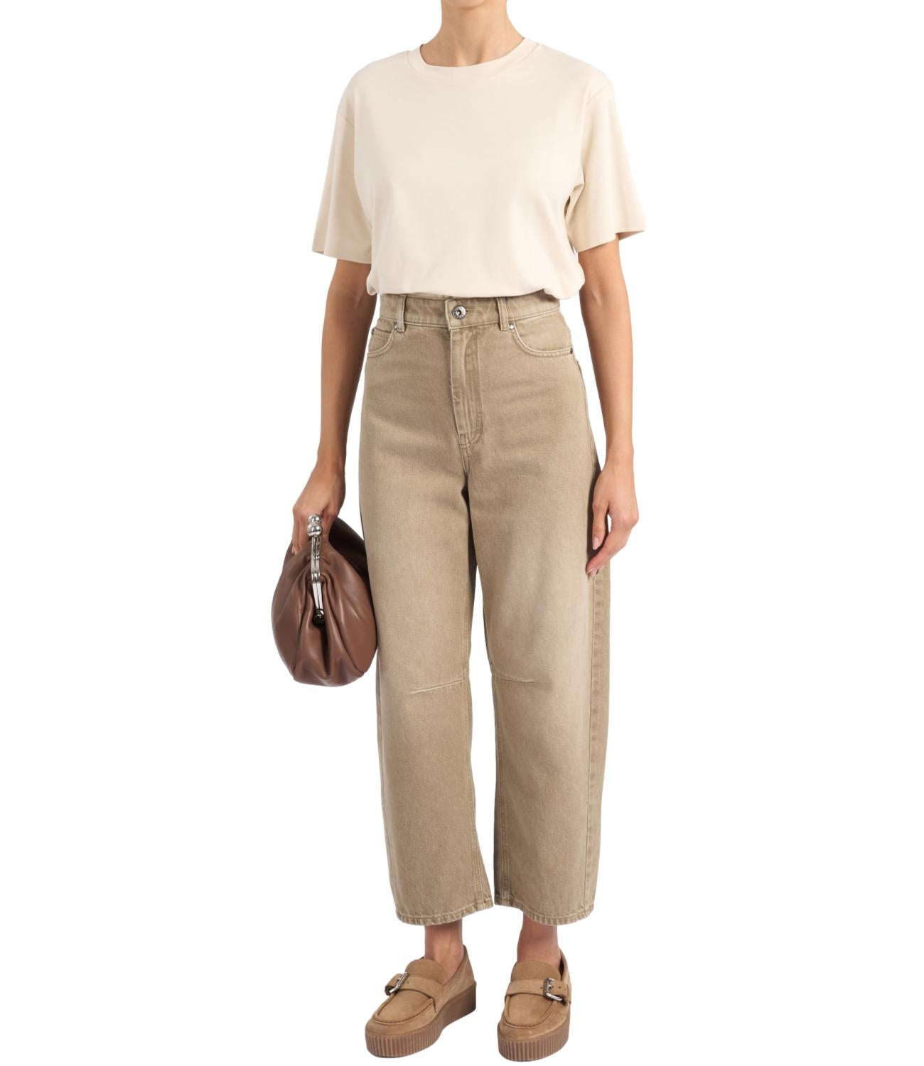 T-shirt in jersey di cotone - Panna WKDMULTID 002 WEEKEND
