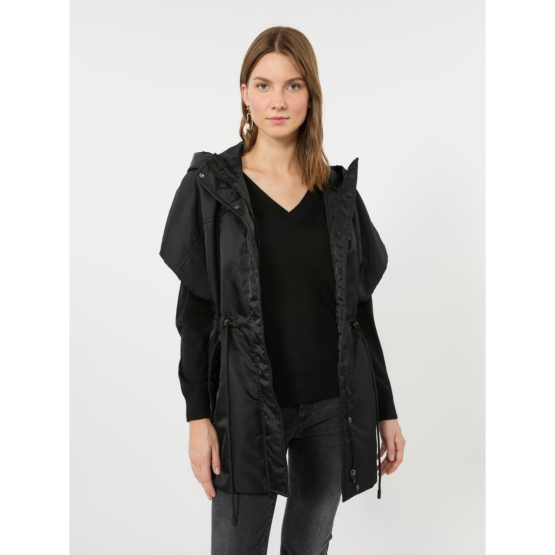 Gilet imbottito in twill antigoccia - NERO WKDORIGANO 001 WEEKEND