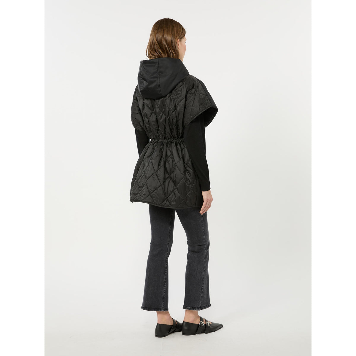 Gilet imbottito in twill antigoccia - NERO WKDORIGANO 001 WEEKEND