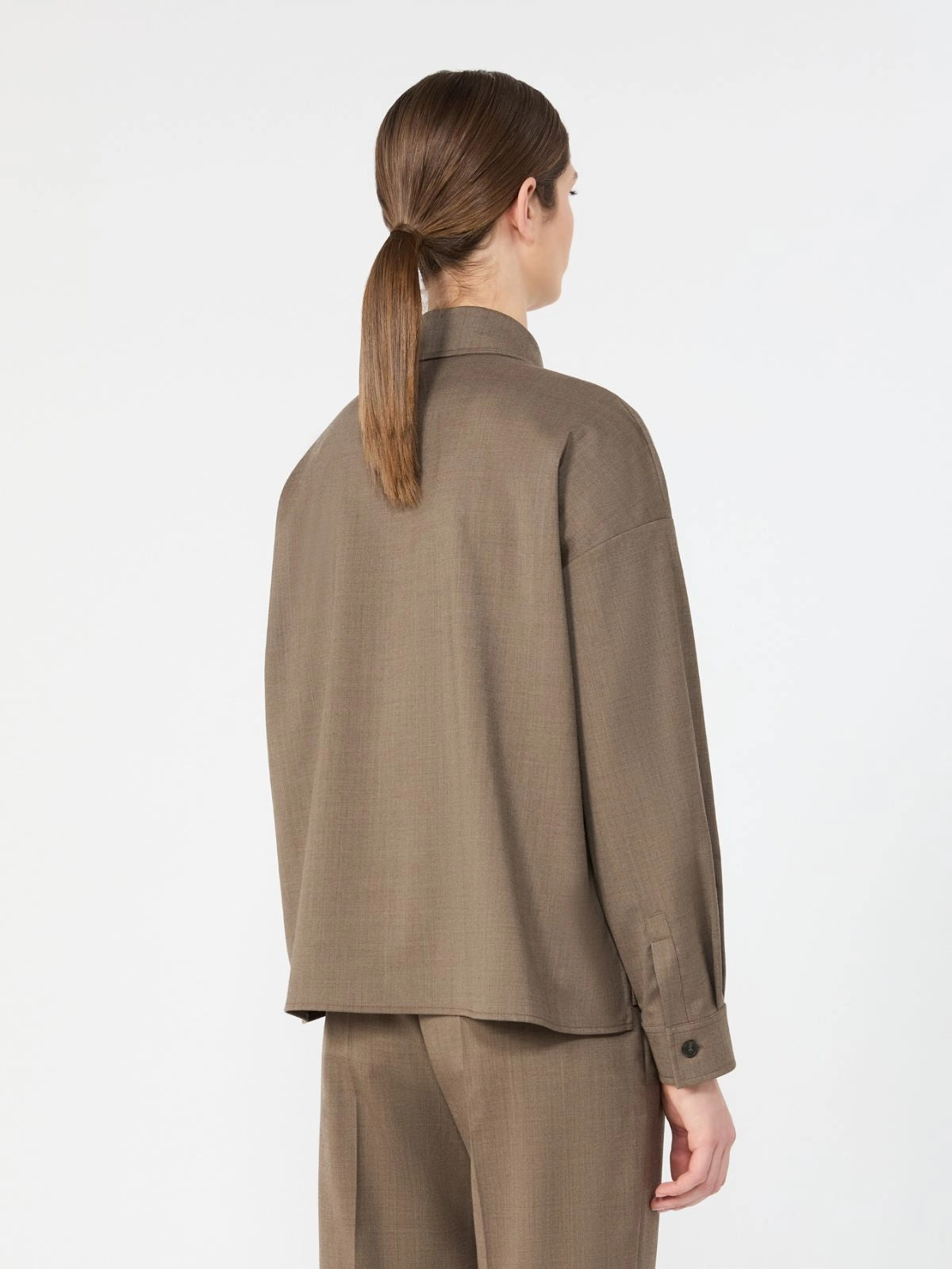 WEEKEND Giacca in batavia di lana stretch - MARRON GLACE'<BR/> WKDRADURA 001 WEEKEND