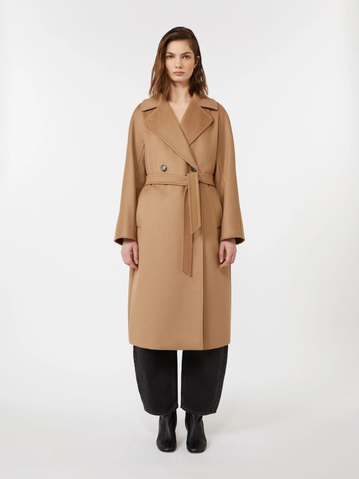 WEEKEND Resina Cappotto doppiopetto in lana - CAMMELLO WKDRESINA 006 WEEKEND