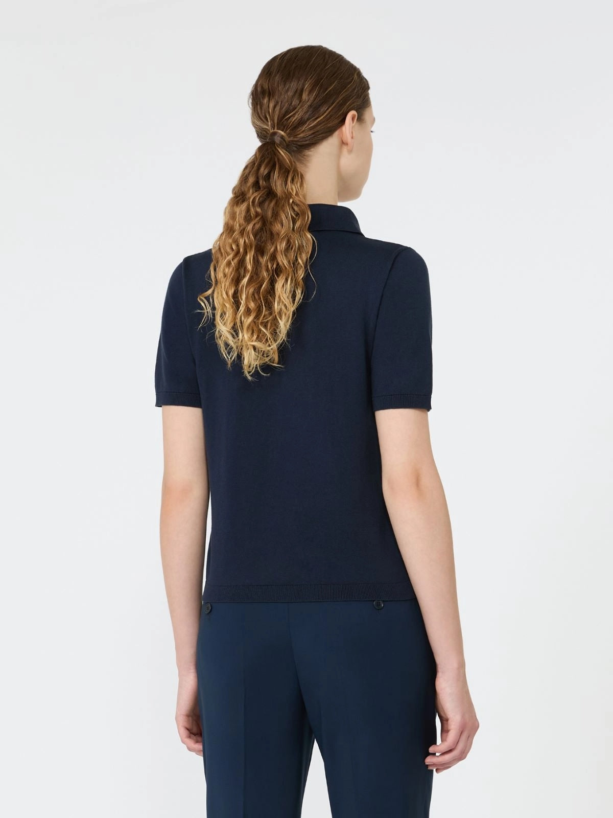 Maglia in filato di seta e cotone - BLU WKDRONCOLO 004 WEEKEND