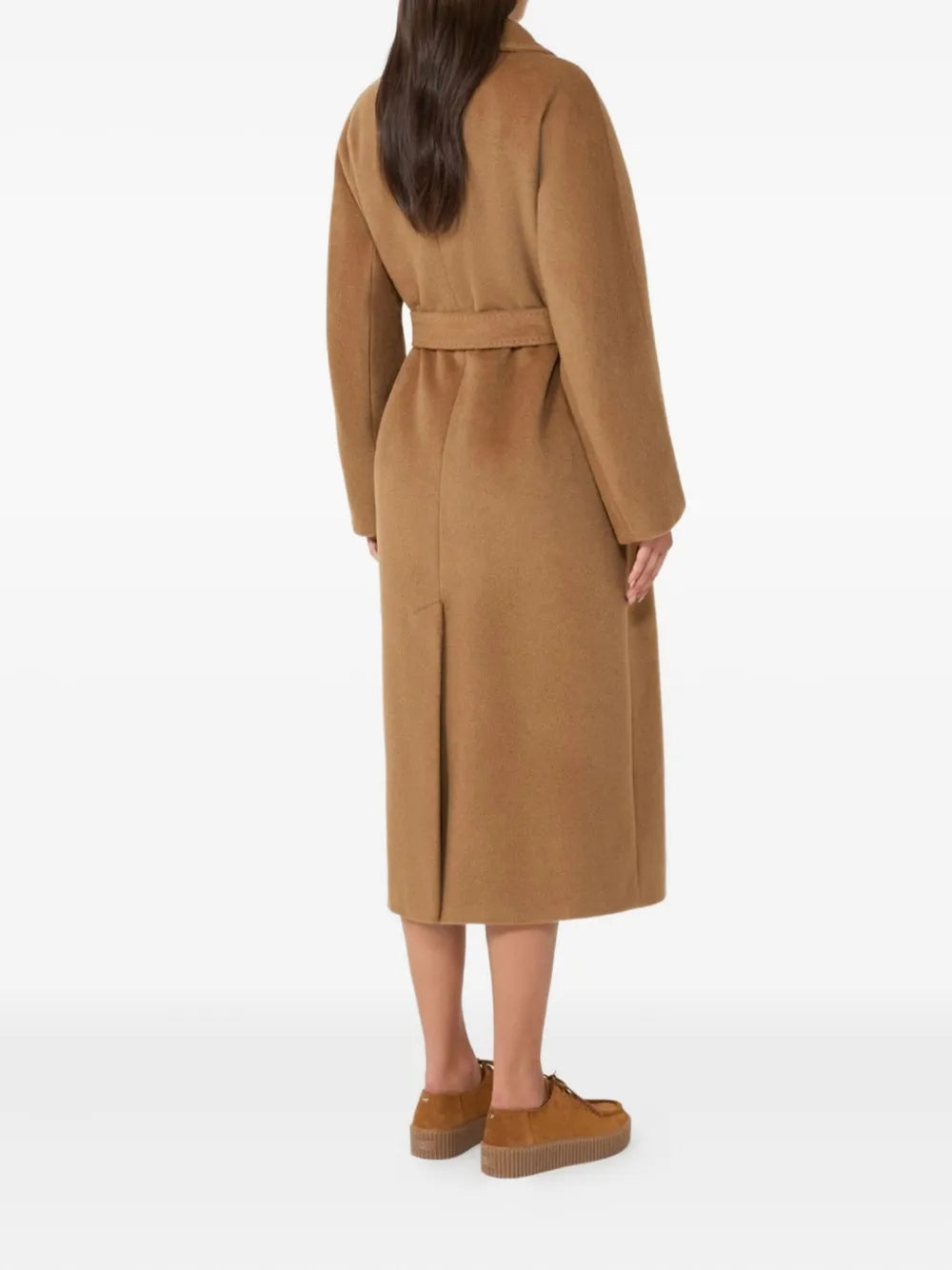 Cappotto in orsetto di lana e alpaca - Cammello WKDTEMPERA 026 WEEKEND