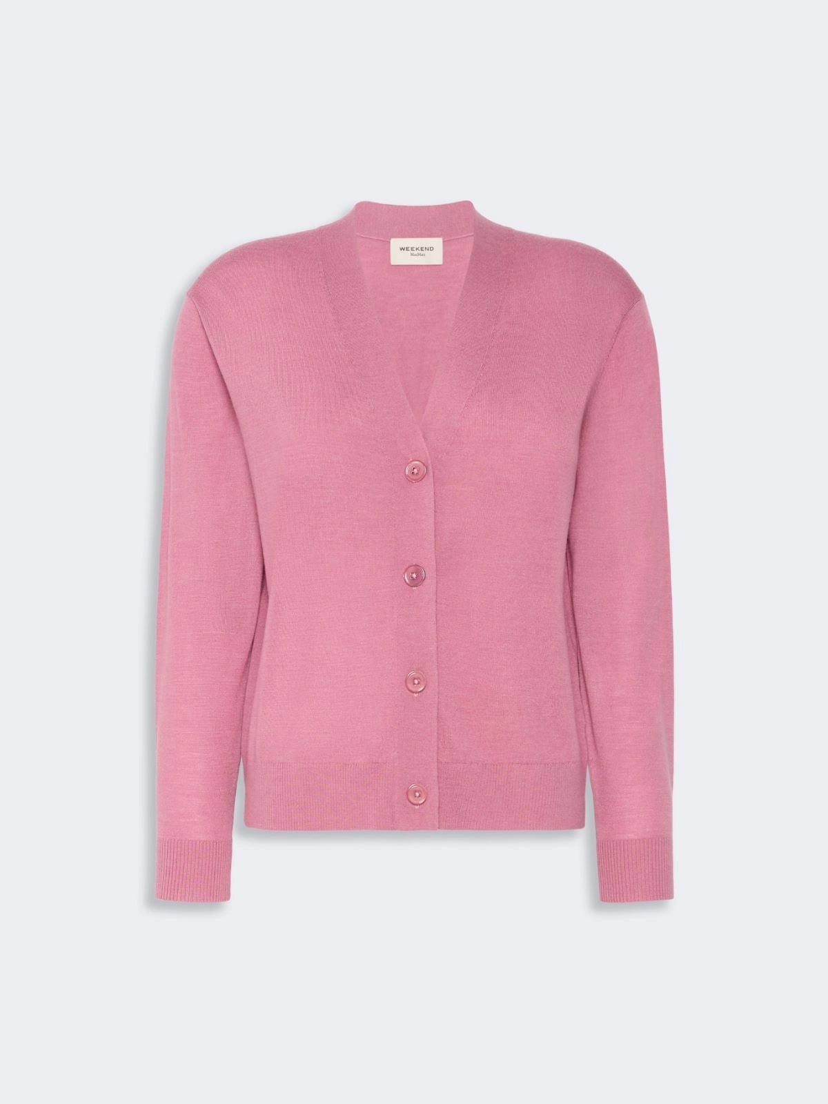 WEEKEND Cardigan a V in lana, seta e cachemire - LAMPONE WKDTORRE 005 WEEKEND