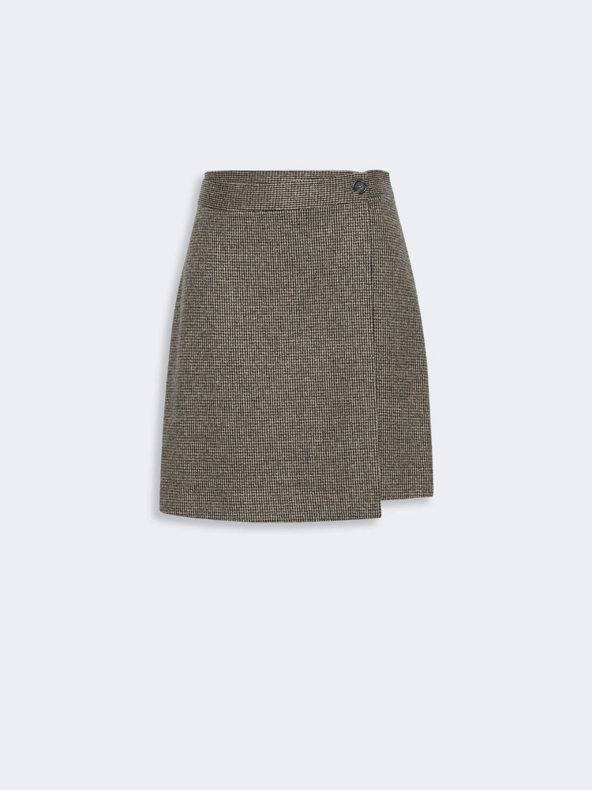 WEEKEND Gonna pantalone corta in jersey micro jacquard - MARRONE WKDVETTA 002 WEEKEND