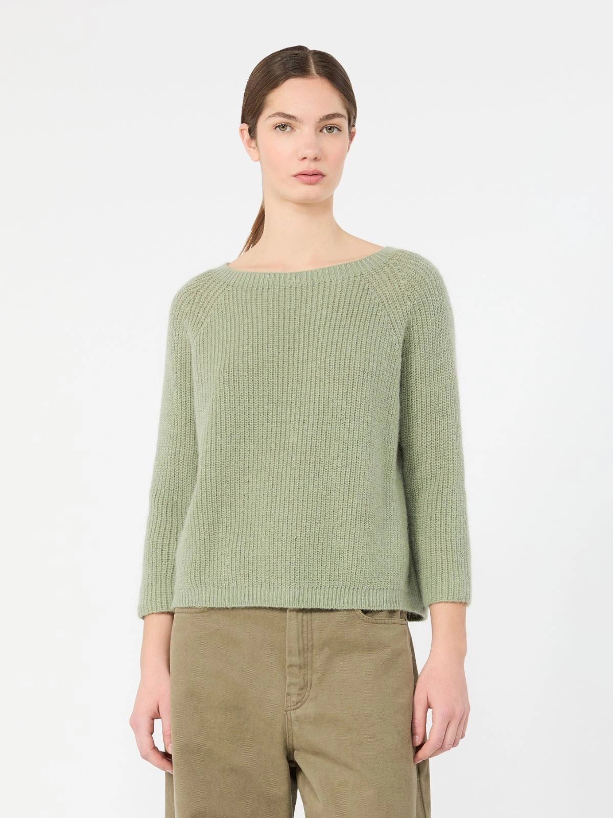 weekend Maglia in filato di misto mohair - VERDE SALVIA WKDXENO 002 WEEKEND