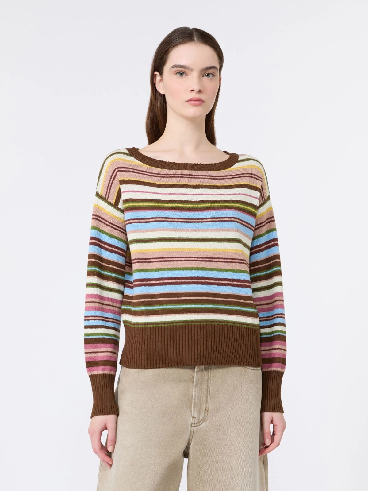 WEEKEND Maglia in filato di puro cotone - MULTICOLOR WKDZINNIA 016 WEEKEND
