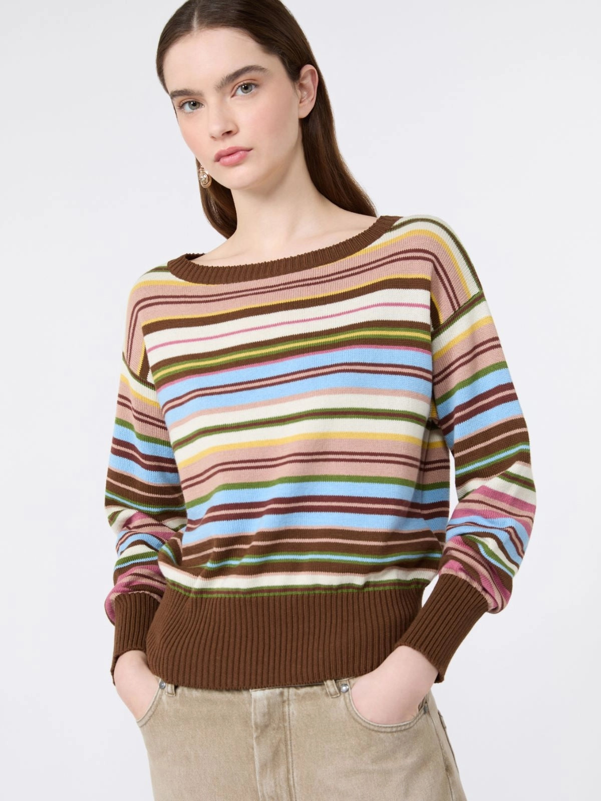 WEEKEND Maglia in filato di puro cotone - MULTICOLOR WKDZINNIA 016 WEEKEND