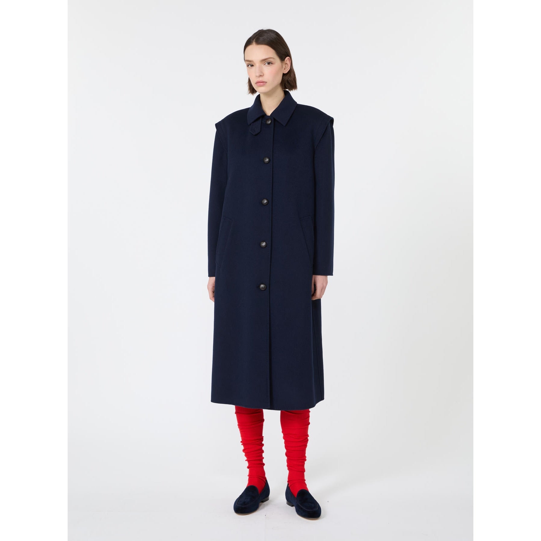WEEKEND Cappotto lungo in doppio drap di lana WKSGESSATI 012 WEEKEND