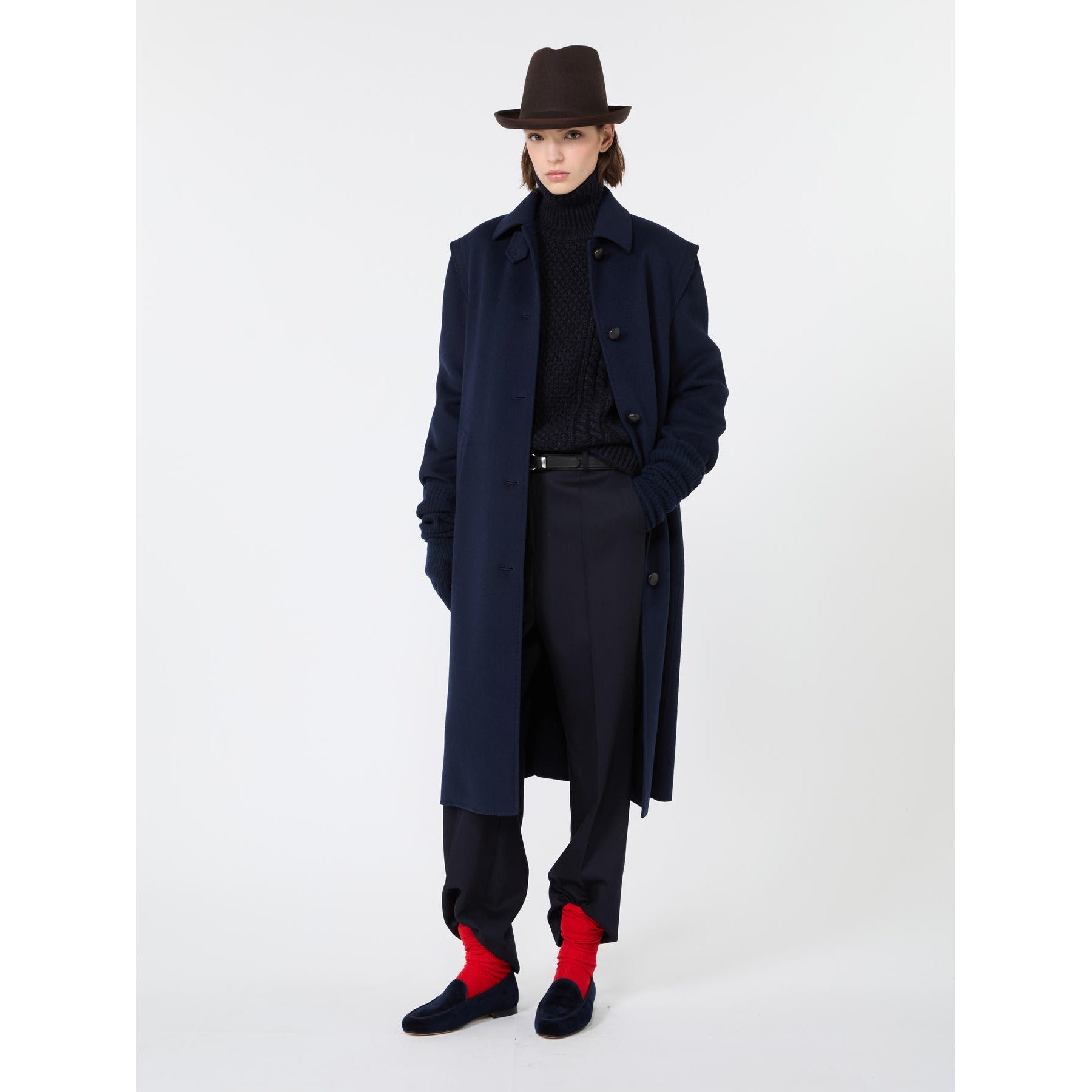 WEEKEND Maglia in filato di pura lana con lavorazione Aran<BR/> WKSSARONG 003 WEEKEND