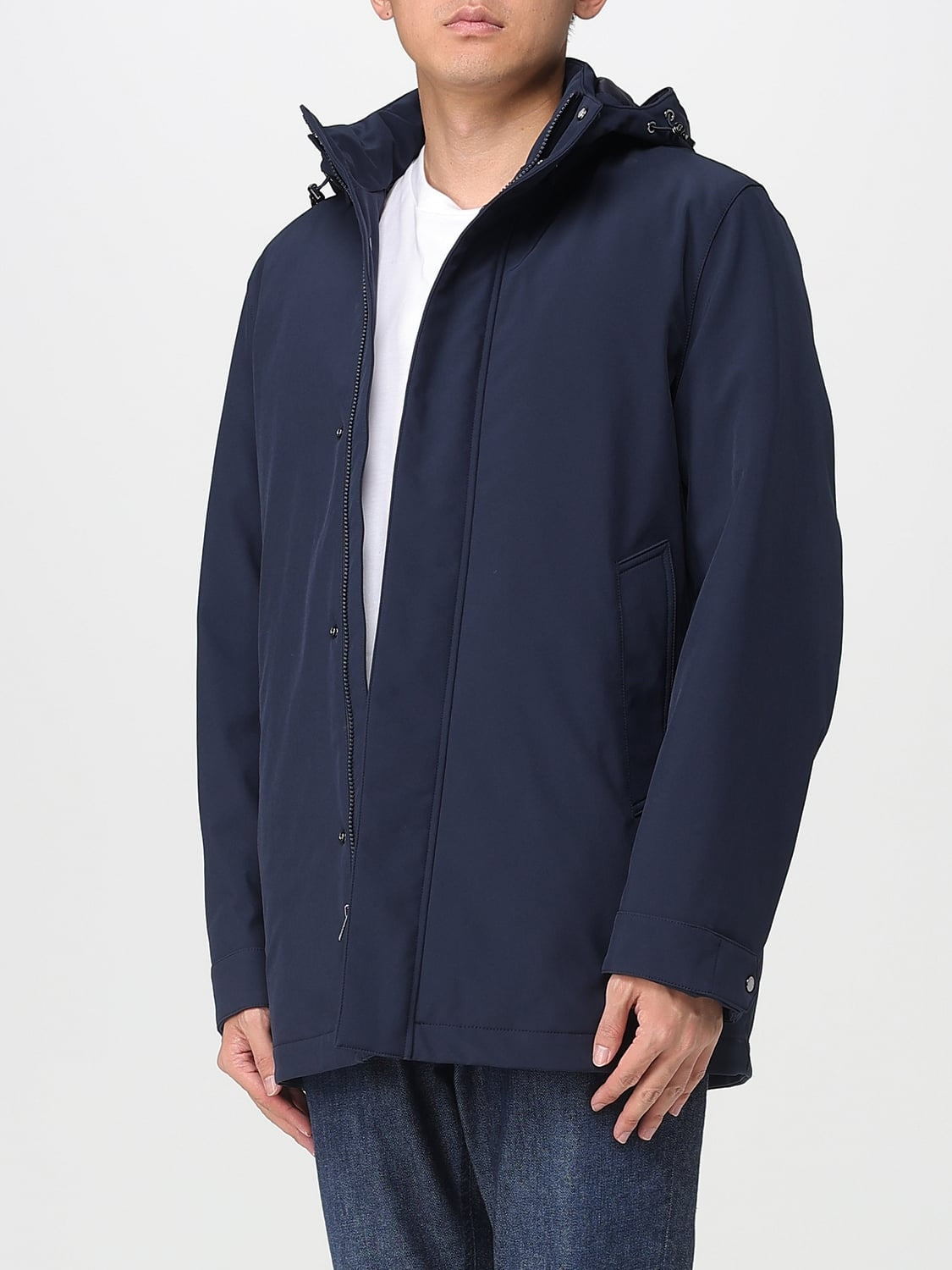 Parka Woolrich in nylon con cappuccio<BR/> CFWOOU2017MBUT3496 3989 WOOLRICH