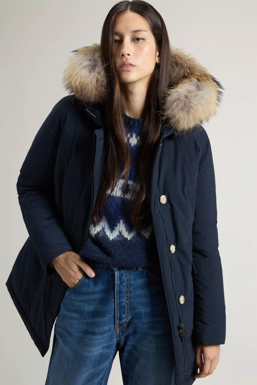 Arctic Parka in Urban Touch con pelliccia removibile<BR/> CFWWOU0652FBUT3128 3989 WOOLRICH