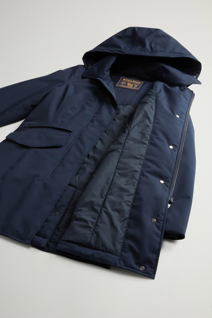 Cappotto in Light Stretch con cappuccio rimovibile<BR/> CFWWOU2203FRUT3342 3989 WOOLRICH