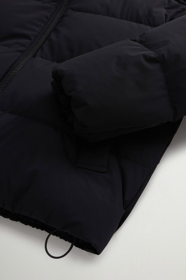 Piumino Madison in nylon elasticizzato con cappuccio rimovibile<BR/> CFWWOU2227FRUT3107 100 WOOLRICH