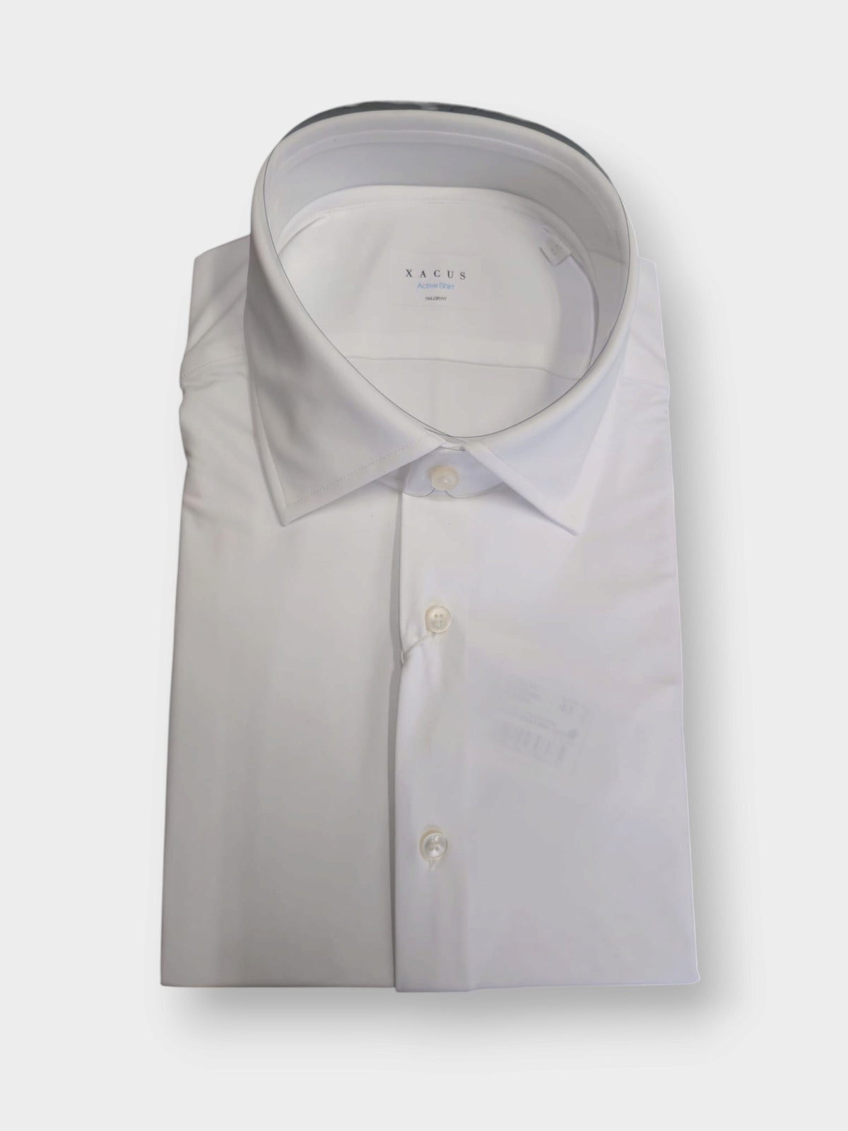 Camicia Collo Francese Piccolo Tinta Unita Twill Bianco ACT53111460 001 XACUS
