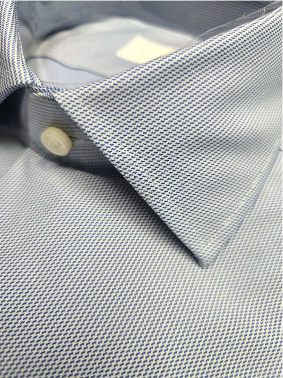 Camicia Collo Francese Piccolo Tinta Unita Armaturato Celeste ACT53131639 001 XACUS