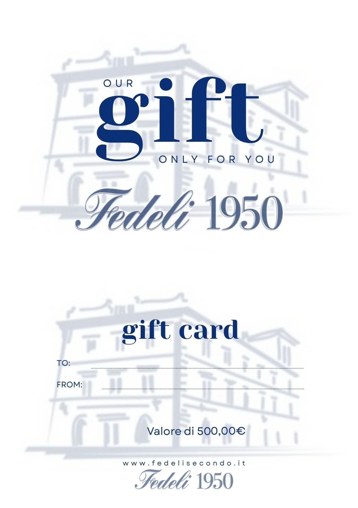 GIFT CARD FEDELI 1950