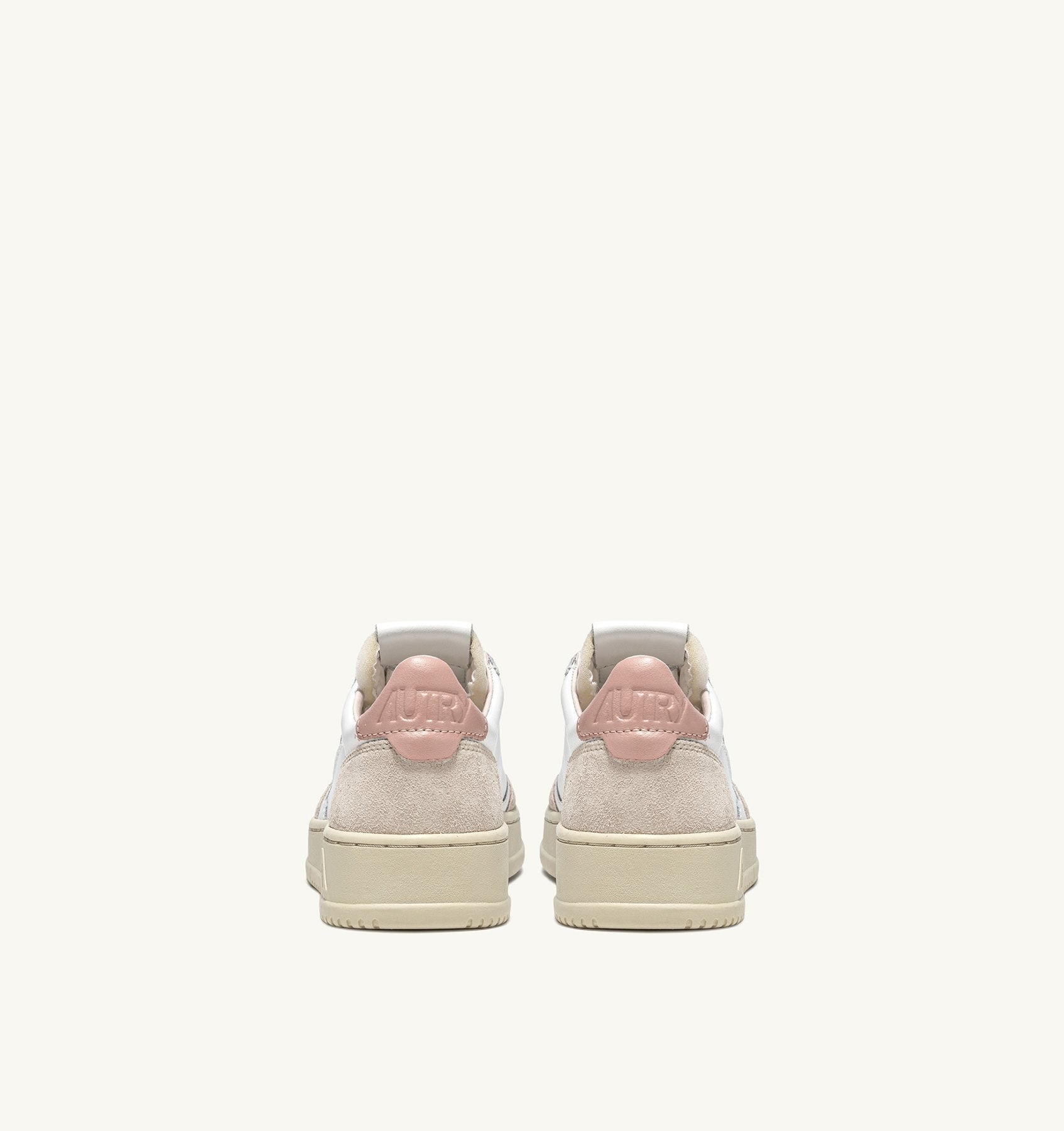SNEAKERS MEDALIST LOW IN PELLE BIANCA E POWDER E SUEDE BEIGE AULWLS37 AUTRY ACTION SHOES