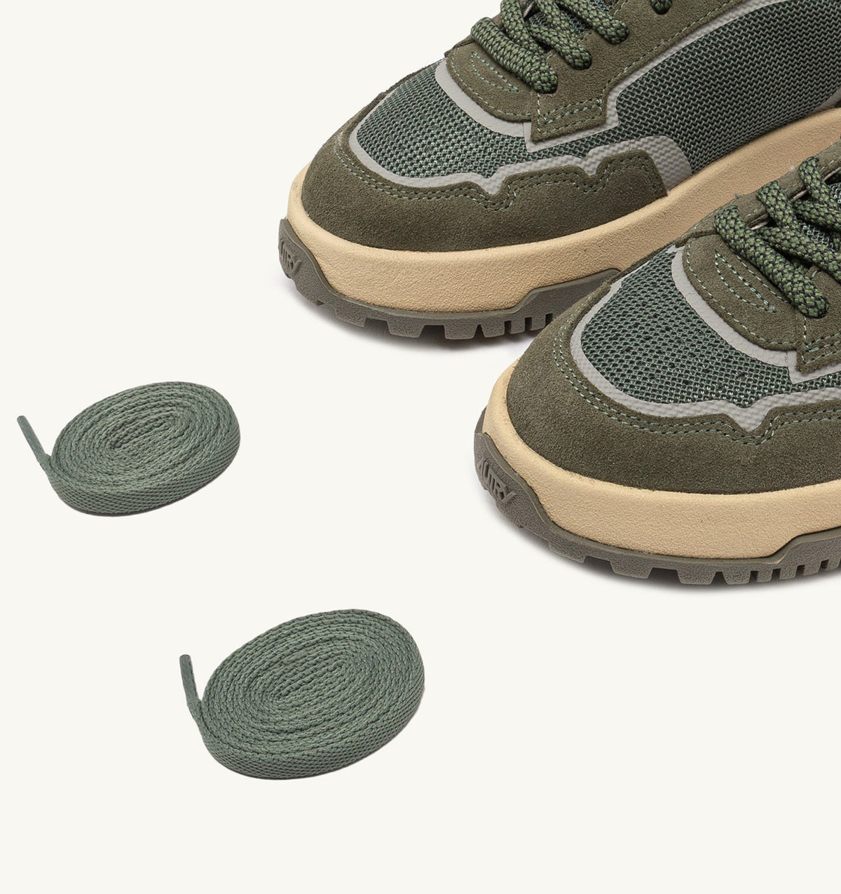 SNEAKERS WILDPACE LOW IN MESH E SUEDE COLORE SCHIO E MILITARY<BR/> LDLM AK02 AUTRY ACTION SHOES