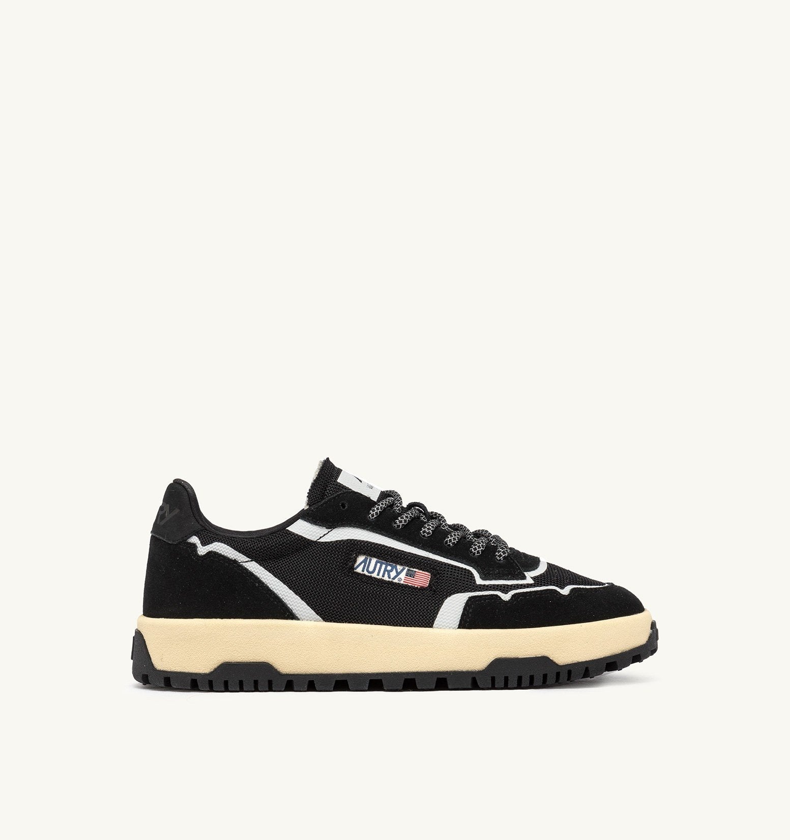 SNEAKERS WILDPACE LOW IN MESH E SUEDE COLORE NERO<BR/> LDLM AK06 AUTRY ACTION SHOES