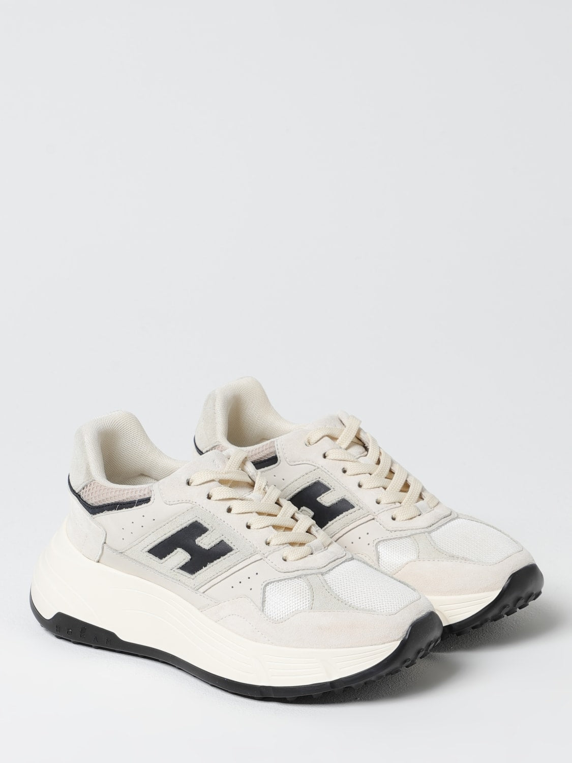Sneakers H669 Hogan in pelle e mesh HXW6690FK70U4G 0ZBK HOGAN