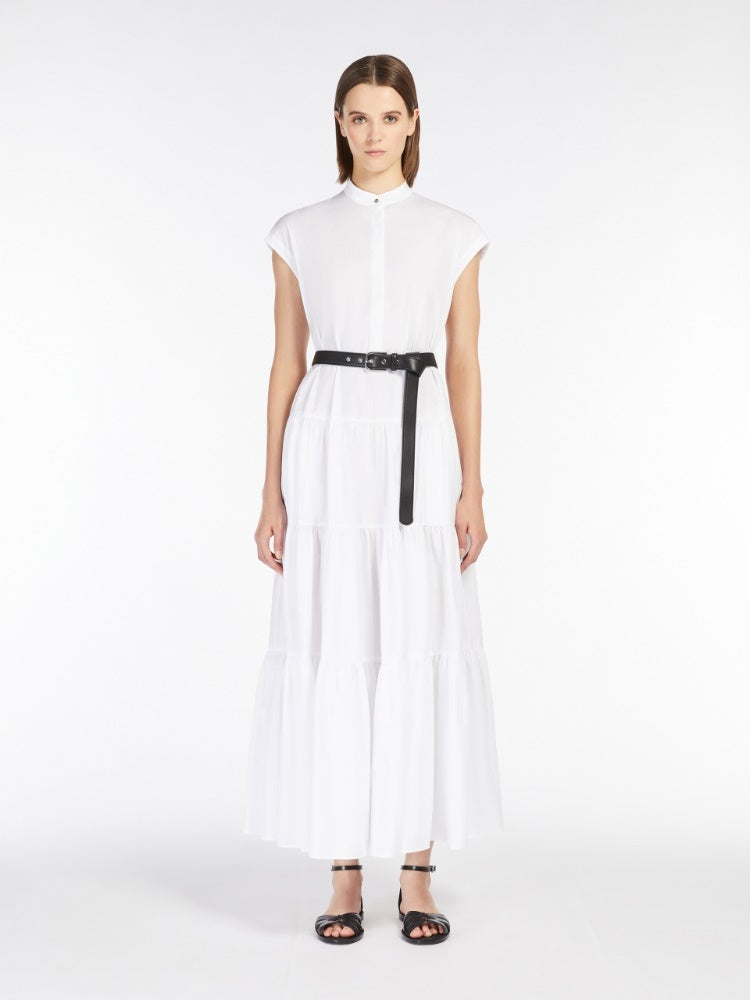 Abito chemisier in cotone con balze BAIRO 001 MAX MARA STUDIO