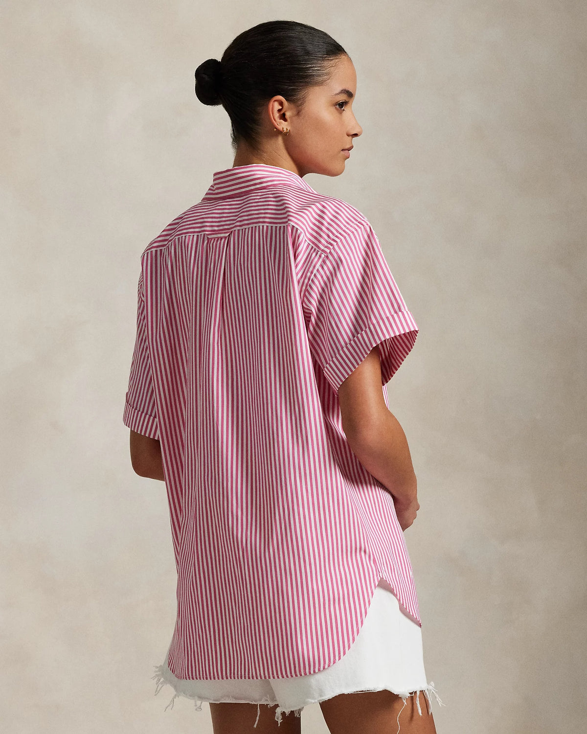 Camicia a righe Oversize-Fit<BR/> 211968224 002 RALPH LAUREN